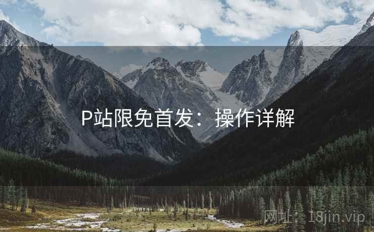 P站限免首发:操作详解 P站限免首发:操作详解